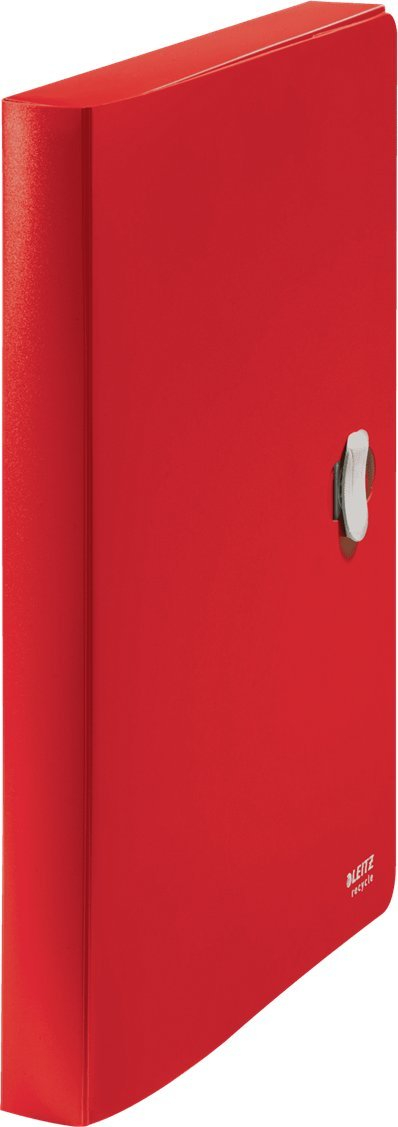 Dosje Leitz Recycle A4, PP, kapacitet 250 fletë, e kuqe