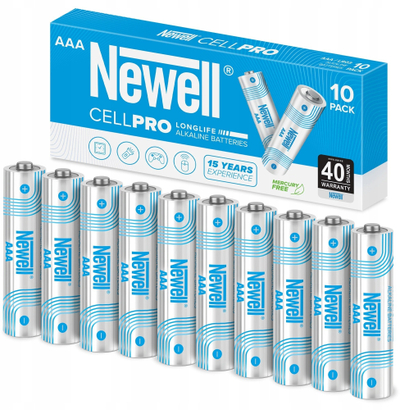 Bateri alkaline Newell CELLPRO AAA, Longlife, set 10 copë, argjendt