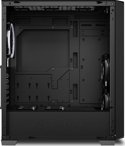 Kasë Sharkoon VS8 RGB, e zezë, Midi Tower