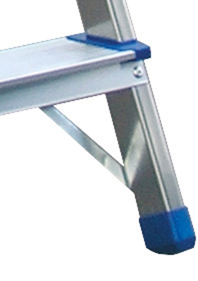 Shkallë vetqëndruese alumini Drabex, 226cm, 6 shkallë, ngjyrë argjendtë