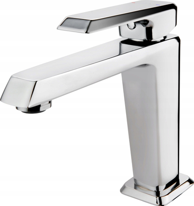 Rubinet lavamani F-Design Brina Silver, njëkomandësh, me montim në këmbë, krom i argjendtë