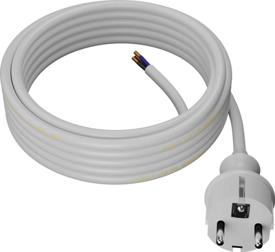 Kabllo furnizimi AWTools H05VV-F, 2m, 3x1.5mm², e bardhë