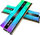 Memorie RAM Adata Lancer Neon AX5U8000C3816G DCLANRSG, 32GB DDR5, 8000MHz, argjendtë me RGB