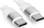 Кабел USB Akyga AK-USB-41, USB C во USB C, 1.8 m, бел