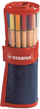 Set stilolapsash fineliner Stabilo Point 88, majë e hollë, 25 copë, shumëngjyrësh