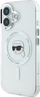 Kapak telefoni Karl Lagerfeld IML Karl Head Metal Frame MagSafe, për iPhone 16, transparent