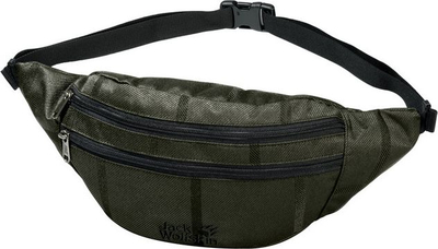 Çantë beli Jack Wolfskin PAC ME Y.D., me mbërthyes, e gjelbër / zezë