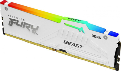 Memorie Kingston Fury Beast RGB, DDR5, 16 GB, 5200 MHz, CL40, KF552C40BWA-16