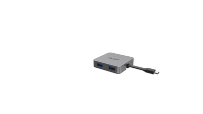 Dock USB C Acer 4 in 1 Portable Mini, HDMI, USB, gri