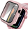 Mbrojtëse me xham Alogy për Apple Watch 7, 45 mm, rozë