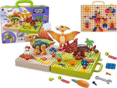 Set lodrash interaktive dinozaur, DIY, 32x25x8cm, për fëmijë 3+