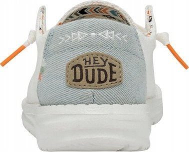Këpucë të përditshme për goca Hey Dude Wendy Boho, UltraLIGHT EVA, me dantellë, të bardha