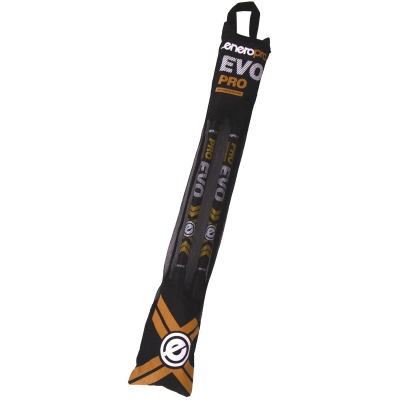 Shkopinj Nordic Walking Enero EVO Pro, alumini, teleskopik 67‑135 cm, të zinj mat