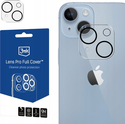 Mbrojtës lente 3MK Lens Protection Pro për iPhone 14 dhe 14 Plus, xham 9H, transparent