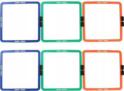 Shkallë koordinimi Maxwel Ladder Squares, 4m, plastikë, me ngjyra