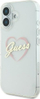 Mbrojtëse telefoni Guess GUHCP16SHCHGSPT, për iPhone 16 6.1", hardcase transparente, me zemër rozë