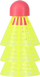 Shuttlecock Speedminton Nils NLS6003, set 3 copë, najlon, e verdhë