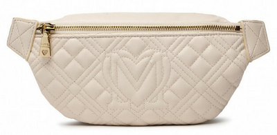 Çantë beli Love Moschino JC4003PP1FLA0110, ngjyrë krem