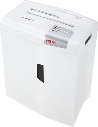 Makinë për grirje letrash HSM Shredstar X10, prerje kryq P-4, 160W, gri