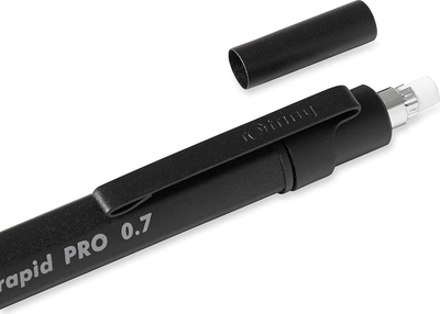 Stilolaps mekanik Rotring Rapid Pro, 2.0 mm, metalik, i zi mat