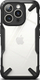 Kuti mbrojtëse Ringke Fusion X për iPhone 16 Pro, mbrapa e tejdukshme, kornizë e fortë, e zezë