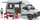 Lodër furgon kampingu Bruder Mercedes Benz Sprinter, shkallë 1/16, me figurë shoferi, i bardhë