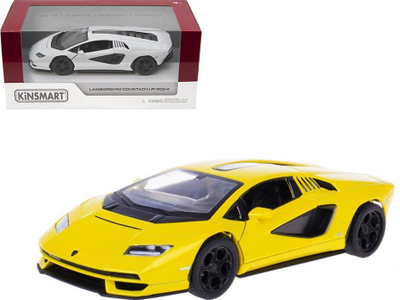 Maket metalik Lamborghini Countach LPI 800-4 Kinsmart, 1:38, pull back, i bardhë