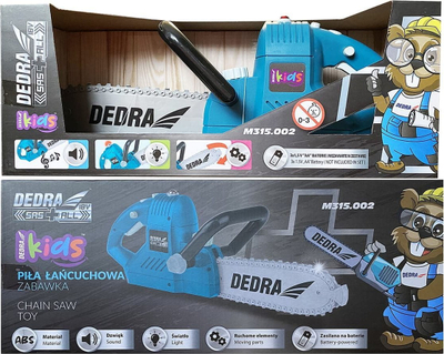 Motosharrë lodër Dedra Chainsaw, me efekte zanore, me dritë kontrolli, shumëngjyrëshe