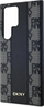 Maskë telefoni DKNY Leather Checkered Mono MagSafe, për Samsung Galaxy S24 Ultra, prej lëkure, e zezë