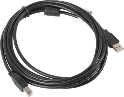 Kabllo USB Lanberg CA-USBA-11CC-0030-BK, USB-A në USB-B, 3 m, e zezë