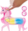 Lodër njëbrirësh Barbie Mattel Sparkle Lights Unicorn, drita, tinguj, rozë