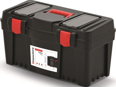 Kuti plastike veglash CALIBER 597x285x320 mm, organizuese, e zezë
