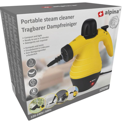 Pastrus me avull dore Alpina, 1050W, me 10 pjesë shtesë, i verdhë
