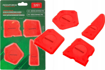 Set spatullash RockForce RF-5261, për heqje silikoni, shumëpërdorimshe