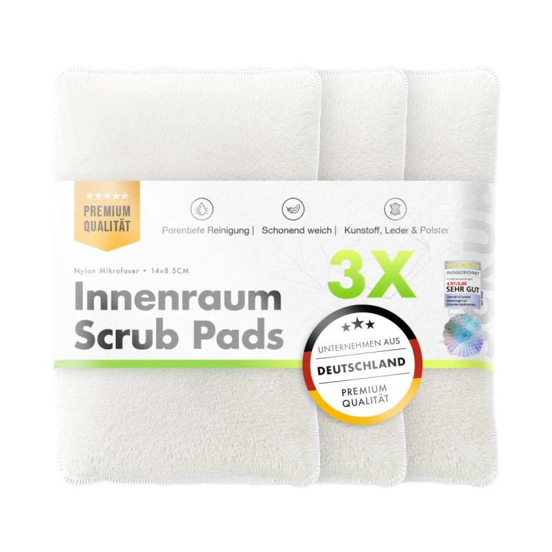 Chemicalworkz interior cleaning scrub pad V2 set of 3 - Set shpuza pastrimi interiori