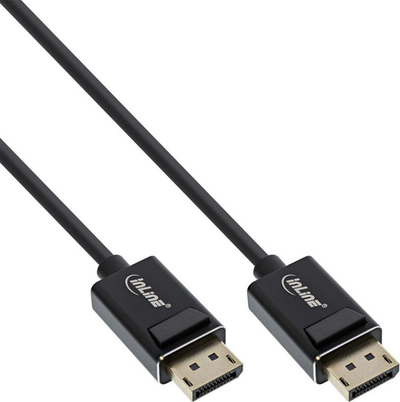 Kabllo DisplayPort InLine 15402P, 2m, DisplayPort në DisplayPort, e zezë