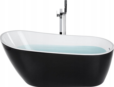 Vaskë e pavarur Solarte 1700 x 780 mm, ovale, e zezë e bardhë