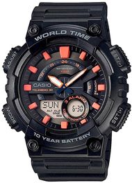 Ora digjitale Casio AEQ-110W-1A2VDF, quartz, 47mm, e zezë