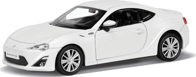 Maket makinë Daffi Toyota 86, metal, dekorativ, i bardhë