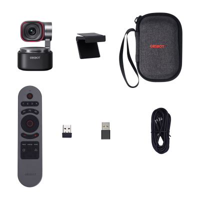 Webcam OBSBOT Tiny 3 Remote Combo, 4K, AI Tracking, i zi