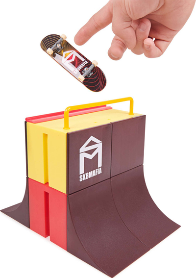 Set lojërash Tech Deck X-Connect Sk8Mafia Vert Wall, park fingerboard mini, me rampë dhe rail