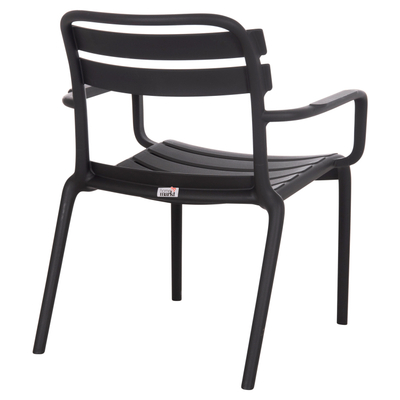 Karrige lounge oborri KORVER HM6333.02, polipropilen, 63.5x65x76cm, e zezë