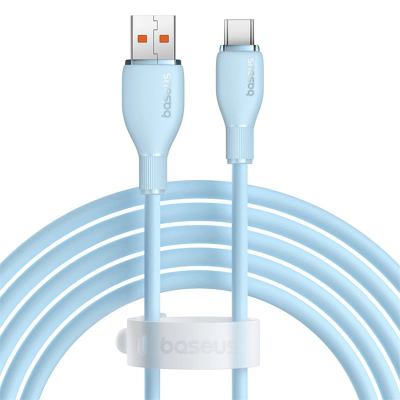 Kabllo karikimi Baseus Pudding, USB në USB Type C, 100W, 2m, blu