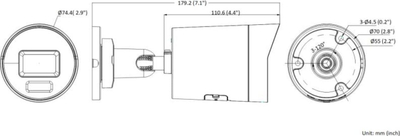 Kamerë IP Hikvision DS-2CD2086G2H-IU, 8MP, mikrofon i integruar, e bardhë
