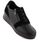 Atlete lëkure për femra Sergio Leone PB236-S, me thembër wedge, të zeza