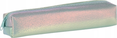 Penar Starpak Pencil Case Pouch Metallic, formë tubi, ngjyrë mint metalike