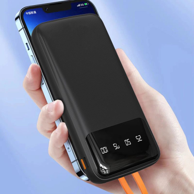 Power bank Dudao K6Pro, 10000mAh, dalje USB C dhe Lightning, i zi
