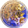 Mbajtëse telefoni PopSockets Tidepool Cosmic Escape, PopGrip, vjollcë me ari