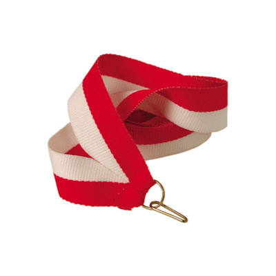 Shirit dekorativ Ribbon, 11 mm, i bardh me të kuqe