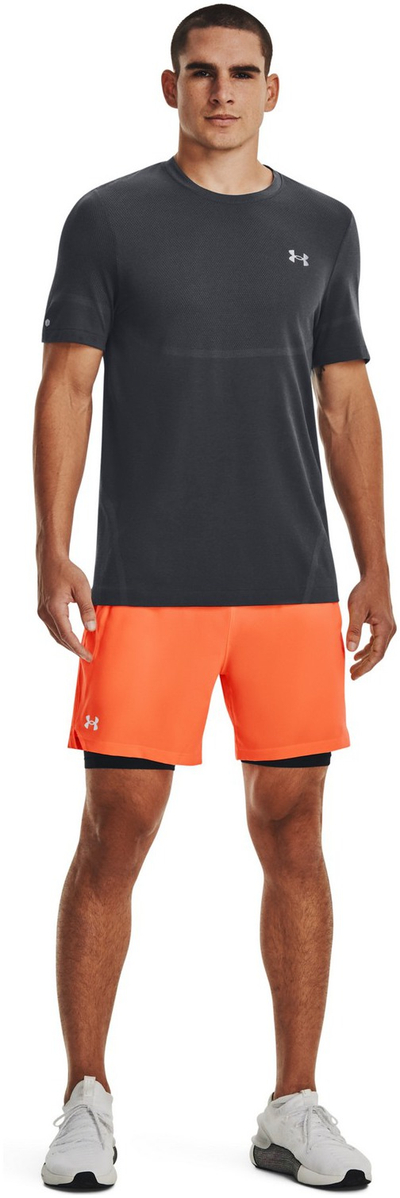 Кратки спортски панталони Under Armour UA Vanish 2-in-1, машки, портокалови
